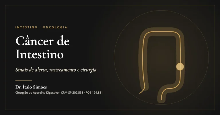 Câncer de Intestino — Dr. Ítalo Simões, cirurgião do aparelho digestivo em São Paulo