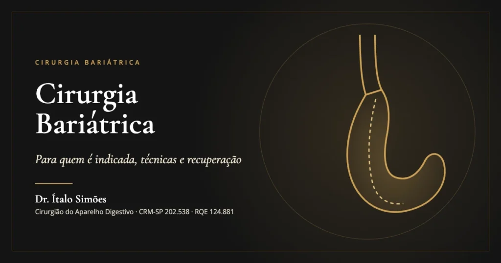 Cirurgia Bariátrica — Dr. Ítalo Simões, cirurgião do aparelho digestivo em São Paulo