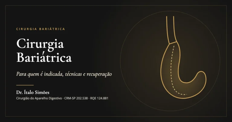 Cirurgia Bariátrica — Dr. Ítalo Simões, cirurgião do aparelho digestivo em São Paulo