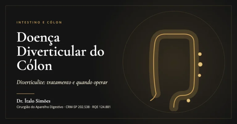 Doença Diverticular do Cólon — Dr. Ítalo Simões, cirurgião do aparelho digestivo em São Paulo