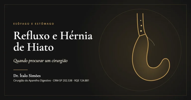 Refluxo e Hérnia de Hiato — Dr. Ítalo Simões, cirurgião do aparelho digestivo em São Paulo