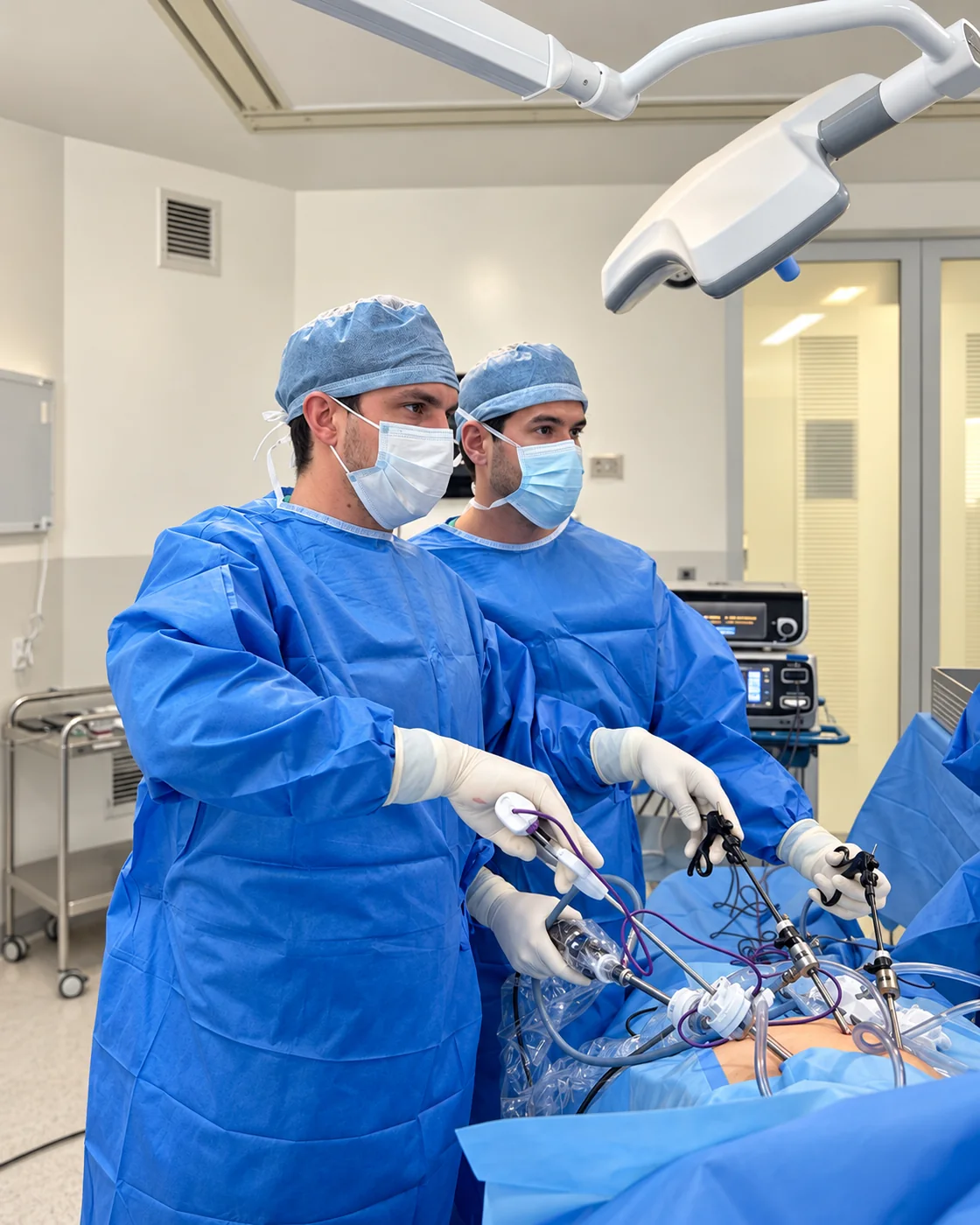 Dr. Ítalo Simões em cirurgia laparoscópica